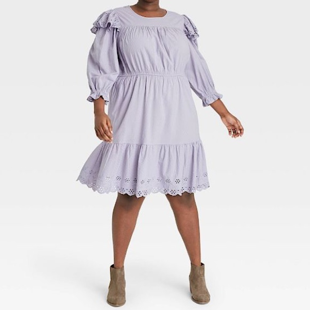 Ruffle Long Sleeve Ruffle Dress - Universal Thread